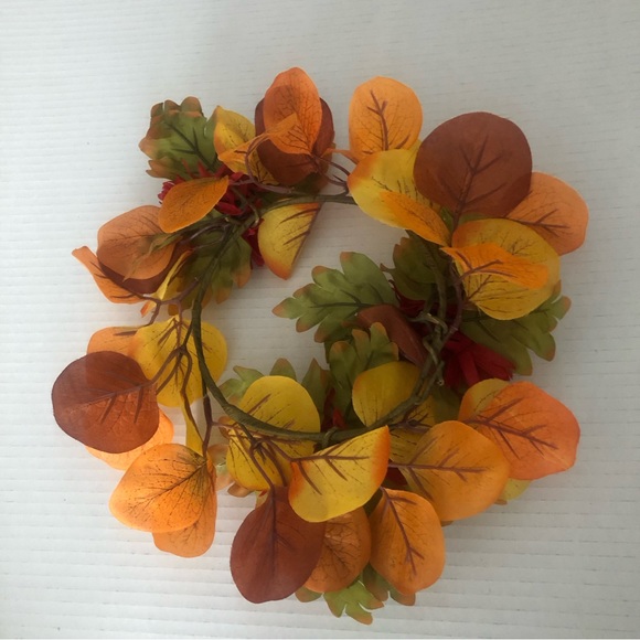 Small Fall Floral Wreath for Door Wall Centerpiece - Fall colors - Picture 7 of 9